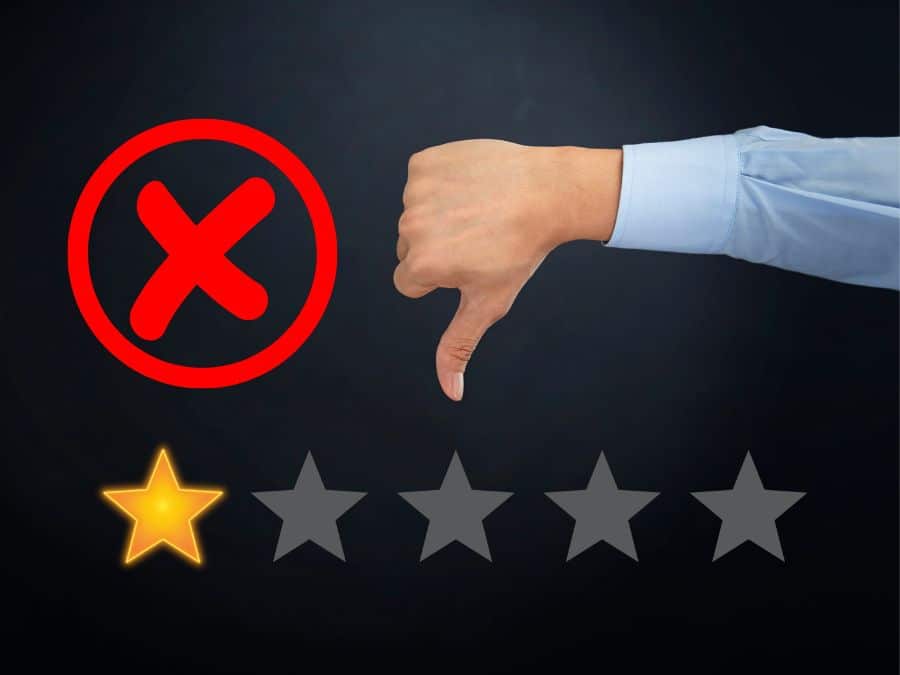 Google 1 star fake reviews restaurant scam